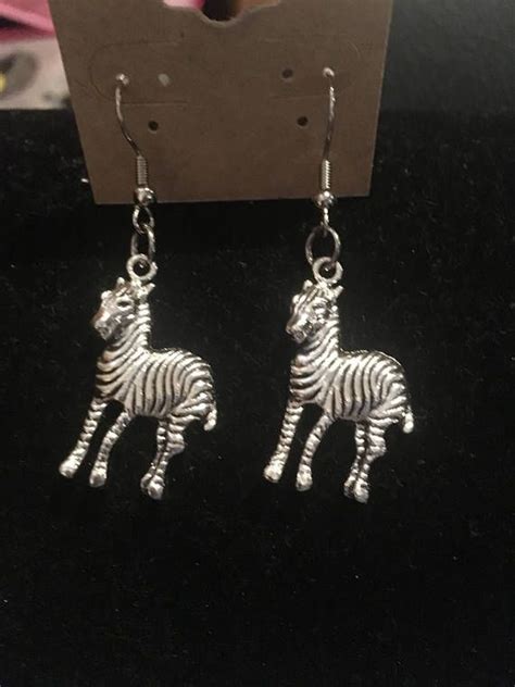 Zebra Earrings Etsy Etsy Earrings Zebra Earrings