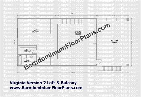 The Floor Plan For An Apartment In Virginia Lofts And Balconies