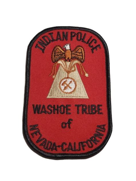 Washoe Tribe Of Nevada California Vintage Indian Police Patch Ebay