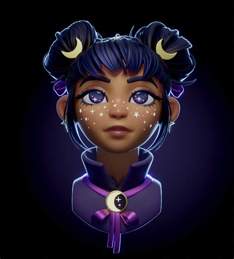 Space Magic Girl Finished Projects Blender Artists Community