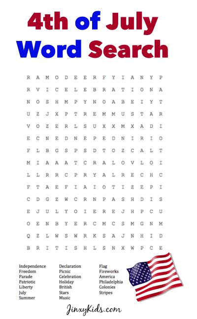 Free Printable 4th Of July Crossword Puzzles Printable Templates