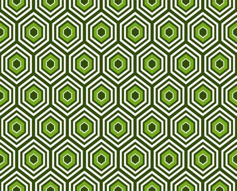 Abstract Pattern Design Green Geometric Seamless Style Vectors Graphic