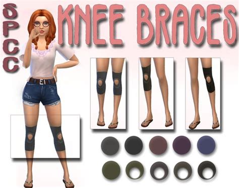 Knee Braces V1 Sunflower Petals On Patreon Sims 4 Children Sims 4