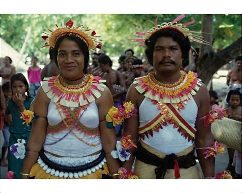 Prints Of Man And Woman In Traditional Dress Solomon Islands 1979