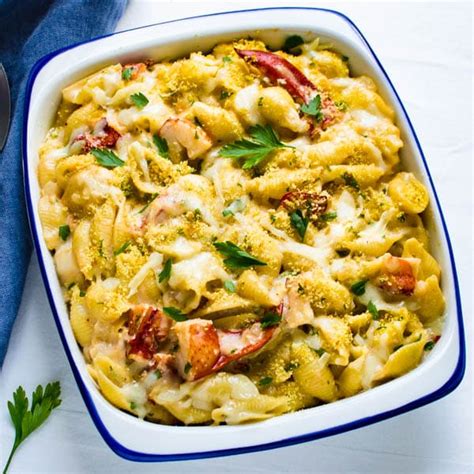 Cheesy Lobster Casserole With Shell Pasta Garlic And Zest