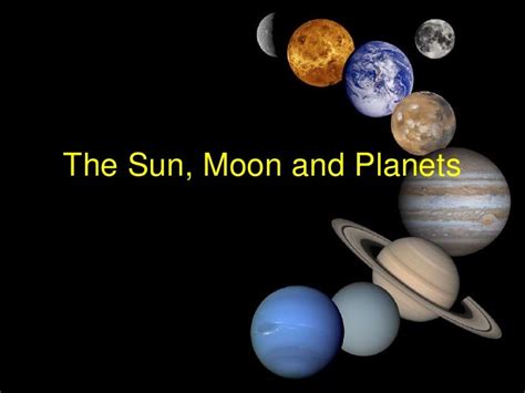 Sun Moon And Planets Slideshow