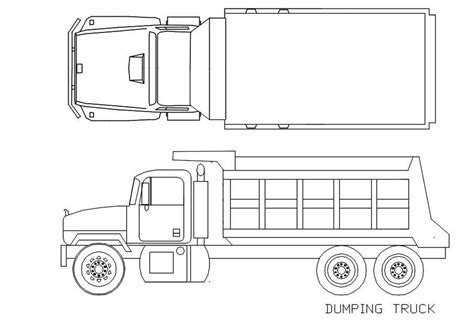 Dump And Tanker Truck Elevation Free Cad Blocks Dwg File Cadbull Porn