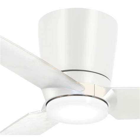 Minka Aire Pure 48 In Flat White Led Indoor Flush Mount Ceiling Fan