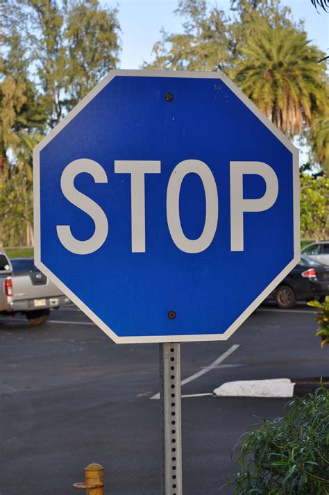 Blue Road Signs