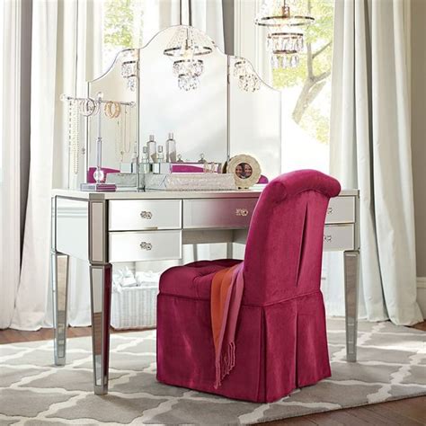 A wide variety of mirrored vanity desk options are available to you, such as general use, design style, and wood style. Zoe Mirrored Desk + Vanity | Fancy.com