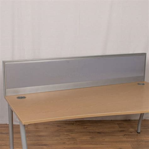 Alu Light Blue 1600 Desk Divider Uds10