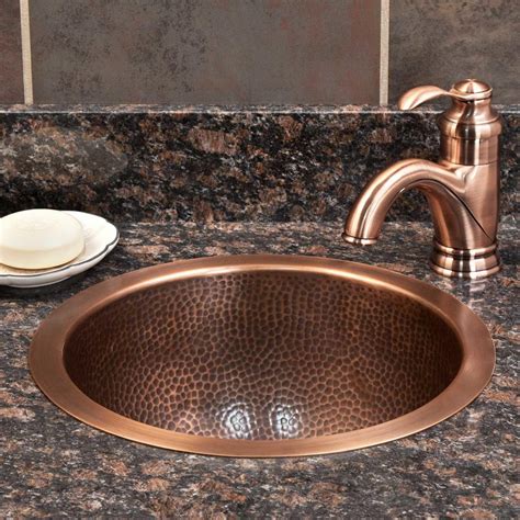 Copper Bathroom Sink Copper Sink Bathroom Hammered Copper Sink Tuscan Bathroom Decor