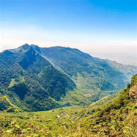 View To The Valley From Worlds End In Horton Plains National Park Sri