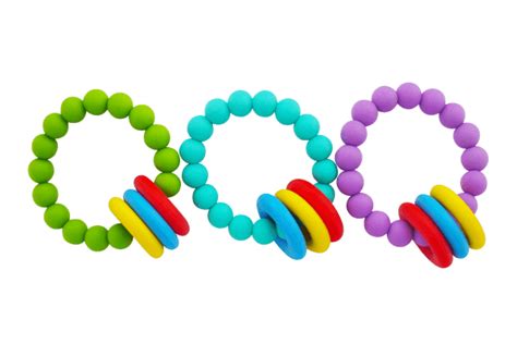 Kute Keiki All Natural And Bpa Free Silicone Baby Teething Rings