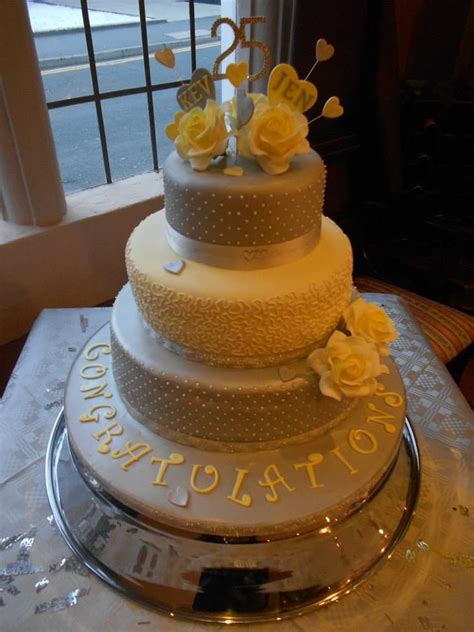 First wedding anniversary gifts for the couple. 31 best Silver Wedding Cake Anniversary Cake Ideas images ...