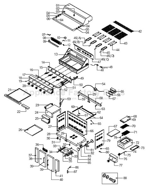 Parts for 107 models of jenn air bbqs and gas grills. Jenn Air 720-0337 BBQ Parts