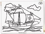 Christopher Columbus Ships Coloring Pages at GetColorings.com | Free ...