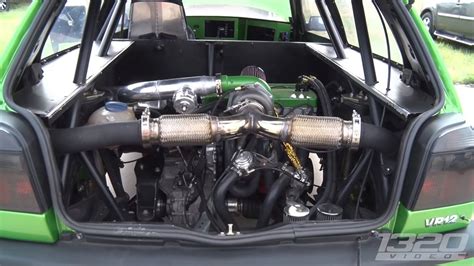 This Insane Vw Golf Gti Vr12 Has Two Engines Makes 1600 Hp