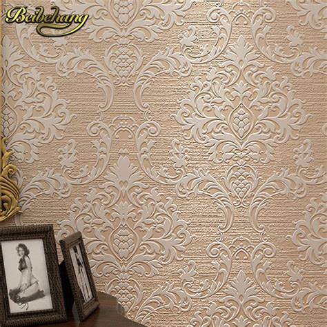 Beibehang Luxury Damascus Papel De Parede 3d Non Woven Wallpaper For
