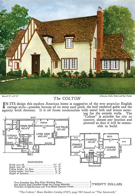 French tudor style house renovation photo credit: Pin by Nancy Rutman on Cottages | Vintage house plans ...