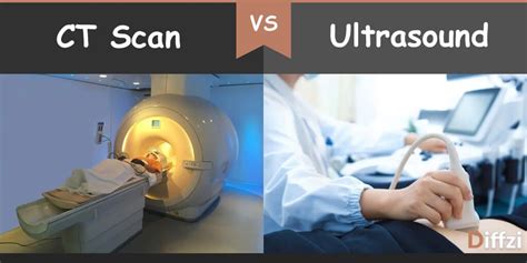 Two Images One With Ct Scan And The Other With Ultrasound
