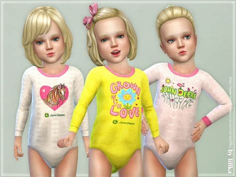 The Sims Resource Toddler Onesie 06 By Lillka Sims 4 Downloads