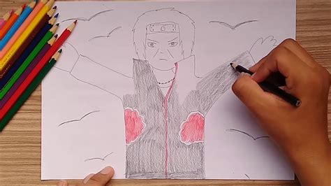 Itachi Uchiha Naruto Speed Drawing Por Lucas Machado Youtube