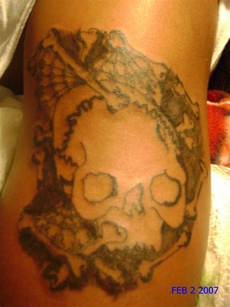 Skull And Bones Tattoo By Aztatchick420 On Deviantart