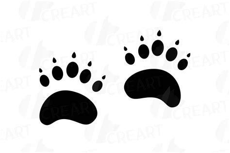 Animal Tracks Woodland Animals Footprints Clipart Pack 109435