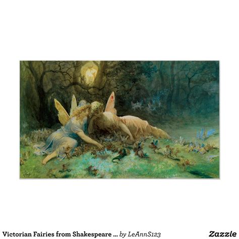 Victorian Fairies From Shakespeare Poster In 2021