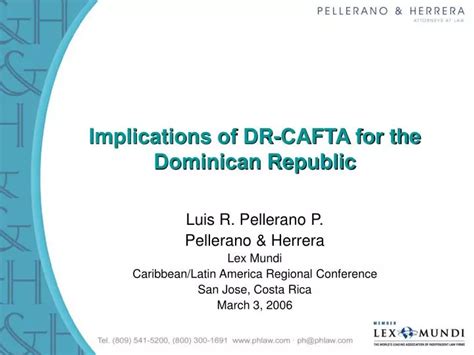 ppt implications of dr cafta for the dominican republic powerpoint presentation id 4494187