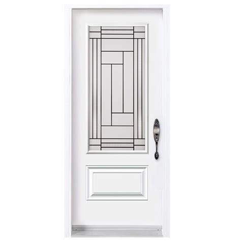 Melco Louisbourg Silk Screen And Metal Entry Door With Vinyl Clad Frame