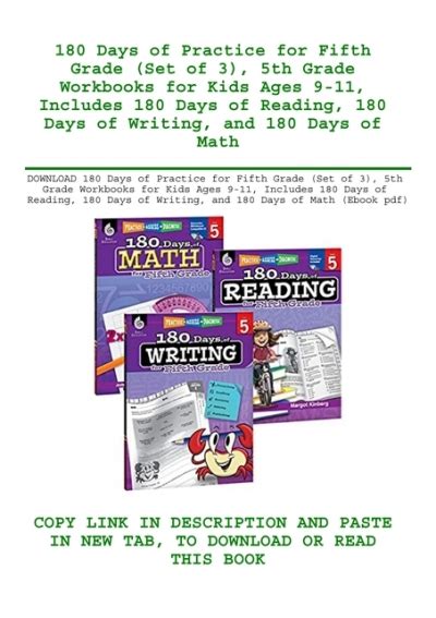 Download 180 Days Of Practice For Fifth Grade Set Of 3 5th Grade