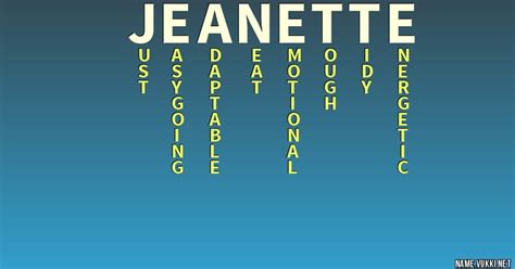 The Meaning Of Jeanette Name Meanings