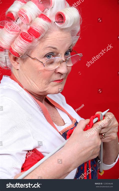 Old Lady With Hair Curlers Hairsxs