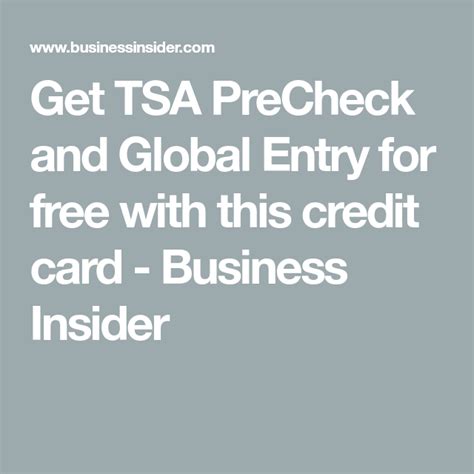 And these days, plenty of credit cards will reimburse you for the cost of applying for that status. You can enroll in TSA PreCheck for free thanks to this useful credit card perk | Tsa precheck ...