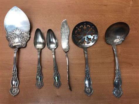 Columbia silverplate rogers pastry server #1847rogers. 1910-Wm-Rogers-amp-Son-AA-6pc-Silver-plate-Serving-Set ...