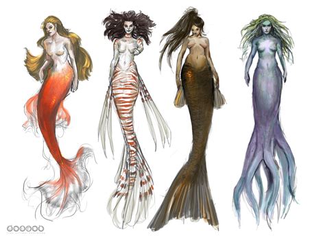 Tide Jitthaif Artoftide Mermaid Character Design
