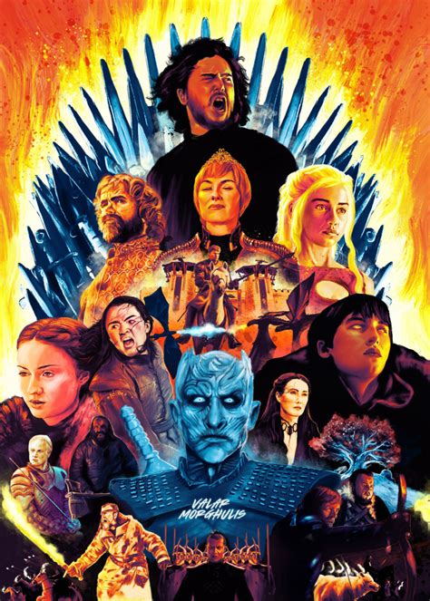 Game Of Thrones Poster By Rj Artworks Displate Game Of Thrones