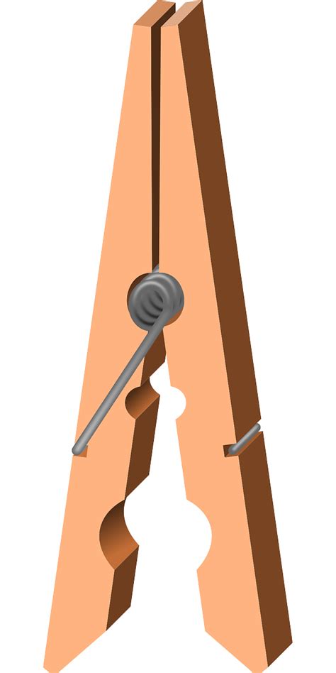 Clothespin Clipart Wooden Peg Clothespin Wooden Peg Transparent Free