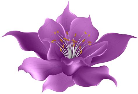Purple Flower Animation Colouring Mermaid