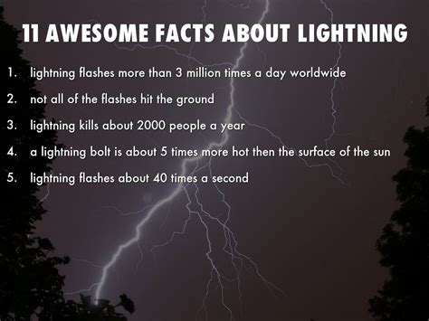 11 Awesome Facts About Lightning By Alihorton66