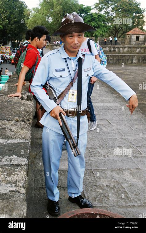 Security Guard At Intramuros Manila Philippines South East Asia