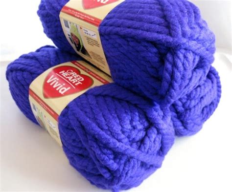 Red Heart Vivid Yarn Purple Pizzazz Super Bulky By Crochetgal