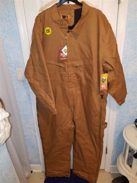 Wells Lamont Workwear Canvas Duck Coveralls Jumpsuit Insulated Quilted 2xl For Sale Online Ebay