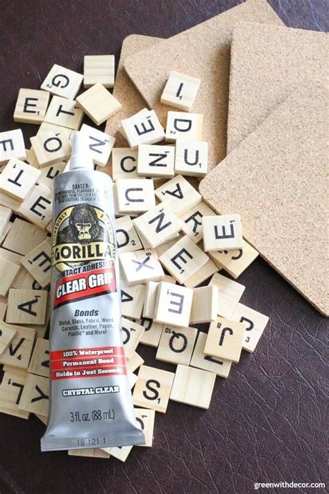 Personalized Scrabble Tile Diy Coasters For Your Home Decor