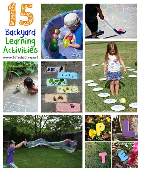 15 Backyard Learning Activities Totschooling Toddler Preschool