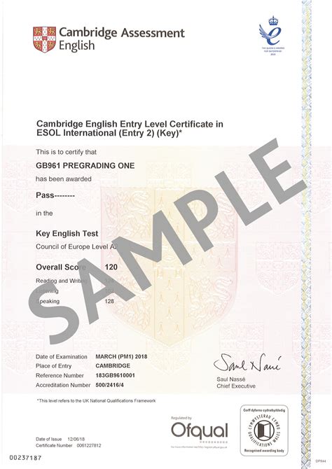 Assessments Results And Certificates Cambridge English For Life