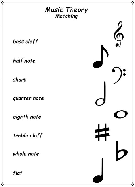 These math sheets can be printed as extra teaching material for teachers, extra math practice for kids or as homework material parents can use. Music Theory Worksheet | Music theory worksheets, Music ...