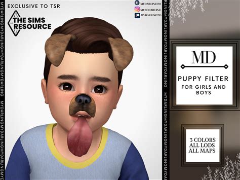 Puppy Filter Toddler The Sims 4 Catalog